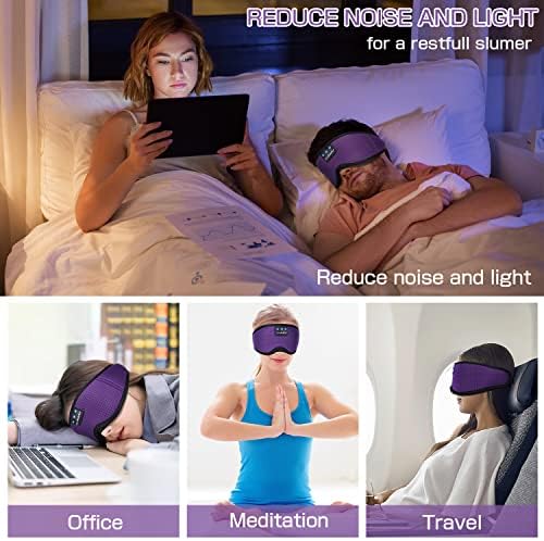 LC-dolida Sleep Headphones, Silk Sleep Mask Bluetooth Wireless Music Eye Mask - Image 6