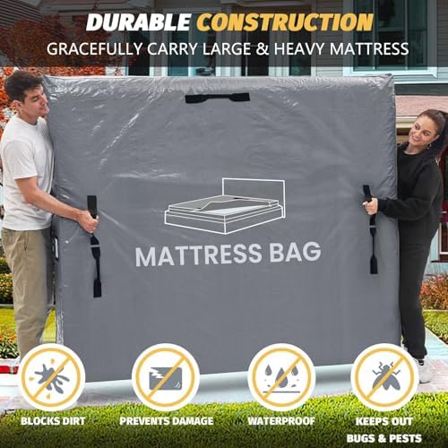 Mattress Bags for Moving and Storage, BETU Waterproof Mattress Protector Twin - Image 3