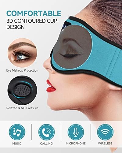 MUSICOZY 3D Sleep Headphones Bluetooth 5.4 Sleep Mask - Image 2