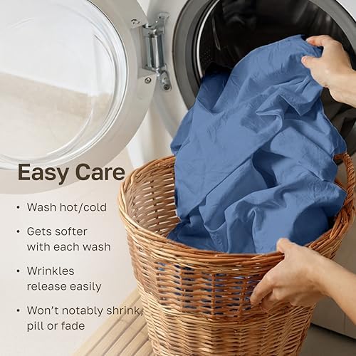 California Design Den 100% Organic Cotton Deep Pocket King Sheet Set - Image 6