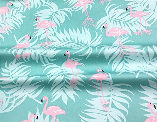 TAOSON Aqua Blue Flamingos Pattern 100% Cotton 300 Thread Count Body Pillow - Image 2