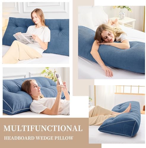 Sasttie Headboard Pillow Twin/Twin XL, Wedge Pillow Headboard - Image 6