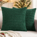 MIULEE Christmas Euro Sham Decorative Throw Pillow Covers 26x26 Dark Green Pack by MIULEE