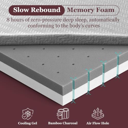 BedStory 4 Inch Twin Size Extra Firm Mattress Topper - Image 4