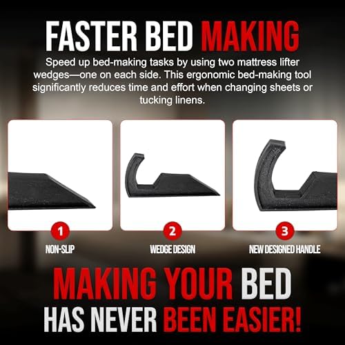 The Original USA Made Mattress Lifter, Bed Maker Tool to Helps Lift and Hold - Image 3