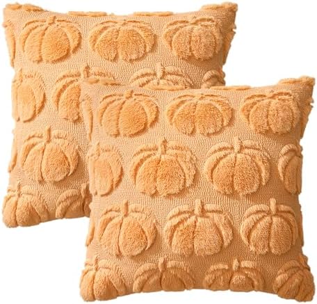 MIULEE Fall Pillow Covers Pumpkin Fall Decor 24x24 Pumpkin - Image 6