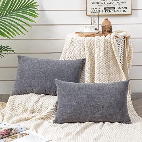 GAWAMAY Lumbar Support Pillow Decorative Rectangle Throw Pillow Covers 12"x20" - Image 2