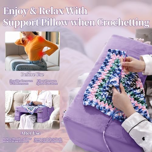 HOMBYS Adjustable Foam Crochet Pillow - Image 3