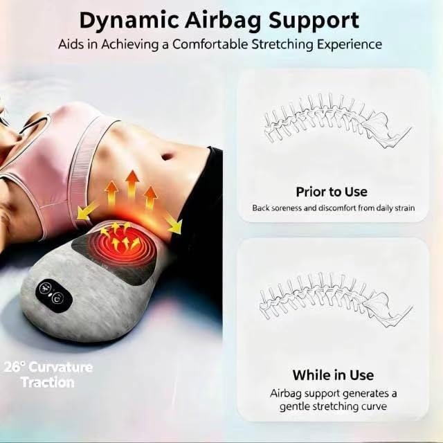 2026Upgraded 3-in-1 Lumbar Support Pillow, Triple Fusion Lower Back Massager - Image 4