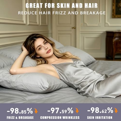 TELUS Cooling Pillowcases Queen Size 2-Pack, Silky Soft Breathable Pillow Case - Image 5