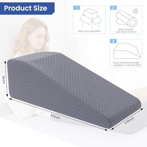 HOMBYS Leg Elevation Pillow for After Surgery, Knee Replacement & Recover - Image 2