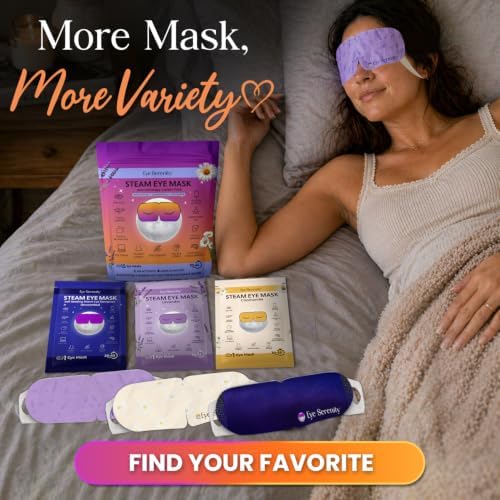 Eye Serenity Steam Eye Mask, Heated Eye Mask Fast Relief - Image 5