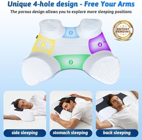 Side Sleeper Pillow with Arm Hole - Image 6