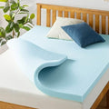 Best Price Mattress 3 Inch Ventilated Memory Foam Mattress Topper, Cooling Gel by BestPriceMattressInc