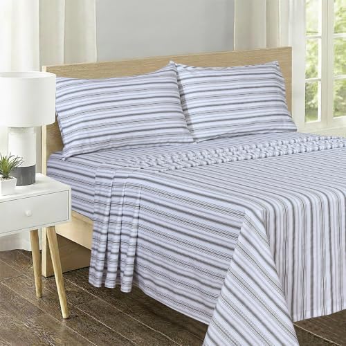 Feather & Stitch 100% Cotton Sateen 500 TC King Size Bed Sheet Set - Image 2