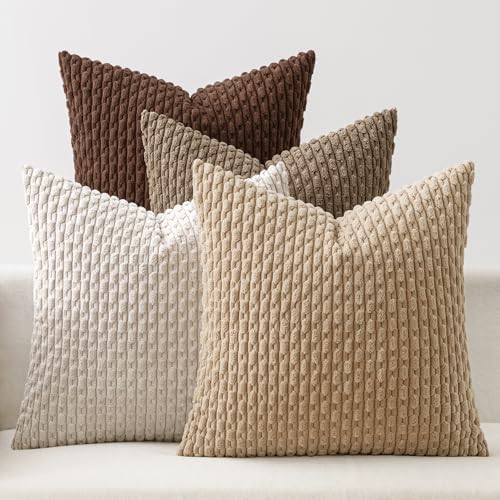 MIULEE Boho Brown Decorative Throw Pillow Covers by MIULEE