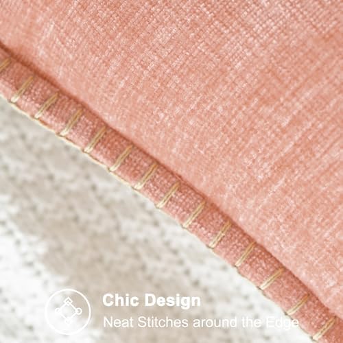 CaliTime Decorative Couch Throw Pillow Covers 26 X 26 Inches Dusty Pink - Image 3