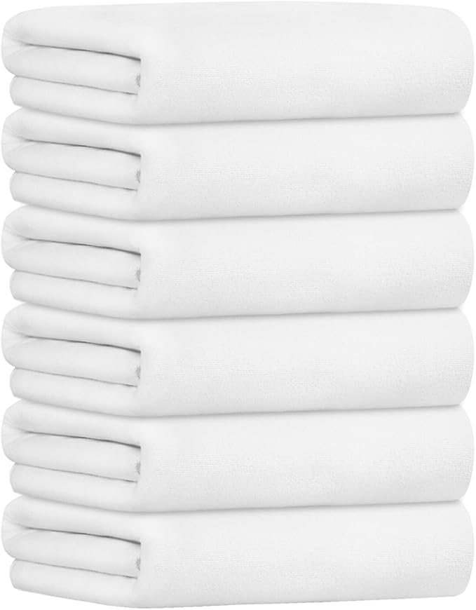 JML Microfiber Bath Towels Set, 6 Pack, Absorbent and Fast Drying, Hair Wrap - Image 2
