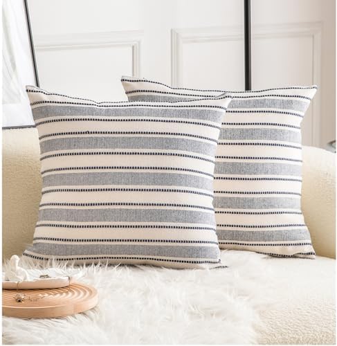 Cethom Decorative Boho Throw Pillow Covers, Farmhouse Textured Pillow Case by Cethom