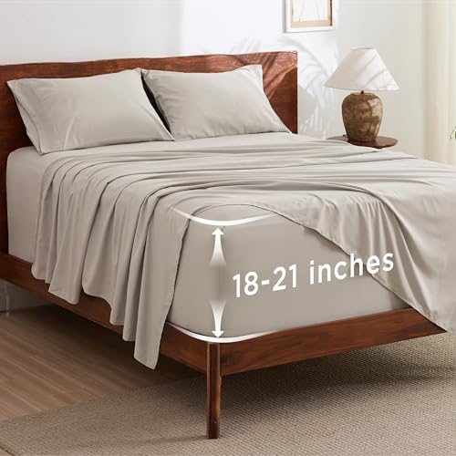 Bedsure Deep Pocket Full Size Bed Sheets Set by BEDSURE