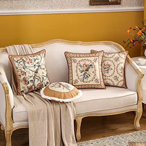 patdrea French Vintage Linen Throw Pillow Cover - Image 5