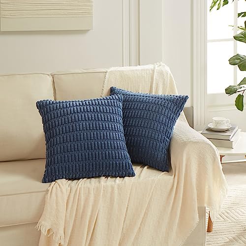 Fancy Homi Dusty Blue Lumbar Decorative Throw Pillow Covers 12x24 Inch - Image 7