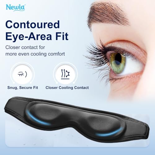 Cooling Gel Eye Mask for Puffy Eyes, Contoured Cold Compress for Eyes - Image 2