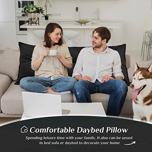 Daneey Large Headboard Pillow Full Pillow Headboard Soft Daybed Pillows Bolster - Image 4