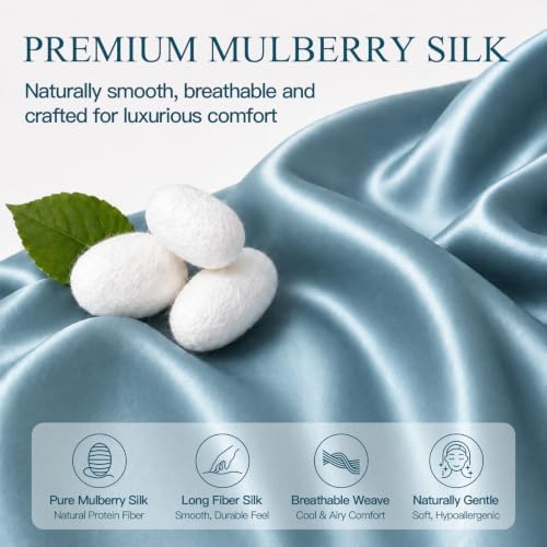 INSSL Silk Pillowcase f Women, Mulberry Silk Pillowcase - Image 3