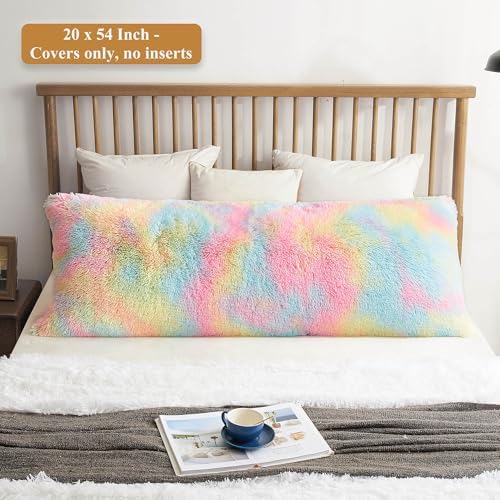 XeGe Fluffy Shaggy Faux Fur Body Pillow Cover - Image 2