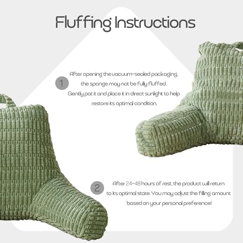 Reading Pillows for Sitting in Bed Adult, Back Rest Pillow for Sitting in Bed - Image 7
