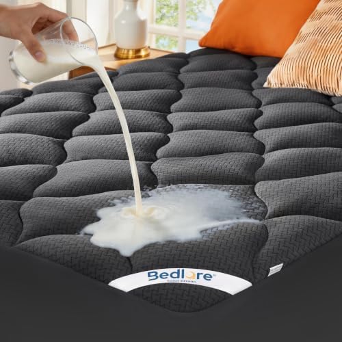 BEDLORE Waterproof Queen Mattress Pad, Breathable Mattress Protector by Bedlore