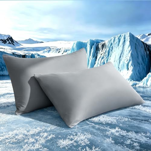TELUS Cooling Pillowcases King Size 2-Pack, Silky Soft Breathable Pillow Case by TELUS