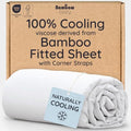 Bambaw King White Fitted Sheet Only, 100% Viscose Derived from Bamboo Sheet by Bambaw