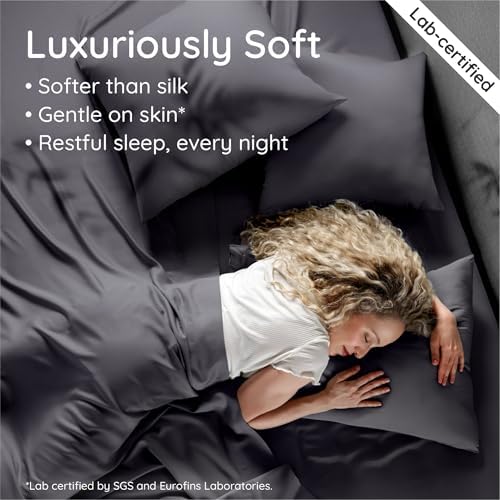 Bambaw 100% Viscose Derived from Bamboo Sheets Twin Size Set – 4-Piece Cooling - Image 5
