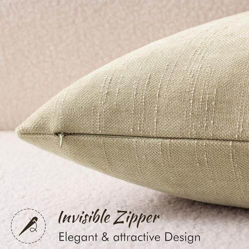 decorUhome Chenille Decorative Throw Pillow Covers 24x24 Set of 2 - Image 3