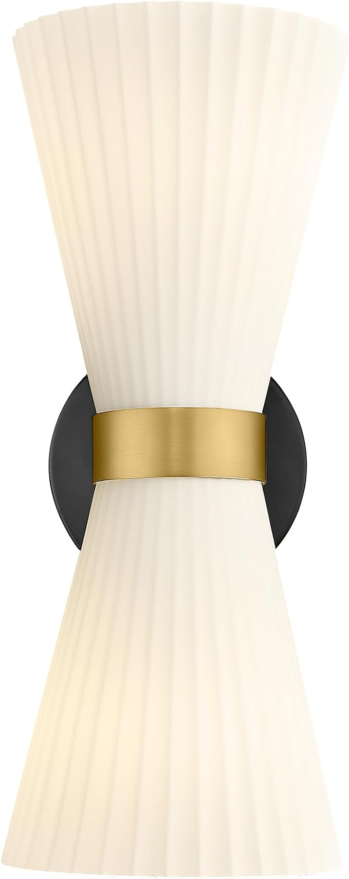 Indoor Wall Sconces, HWH Hardwired Black and Gold Bathroom Sconces Wall Lighting by HWHINVESTMENT
