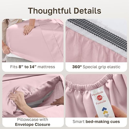 California Design Den 100% Organic Cotton Twin XL Sheets - Image 4