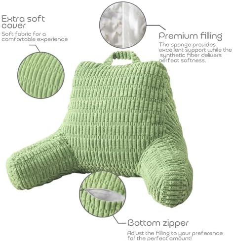 Reading Pillows for Sitting in Bed Adult, Back Rest Pillow for Sitting in Bed - Image 5