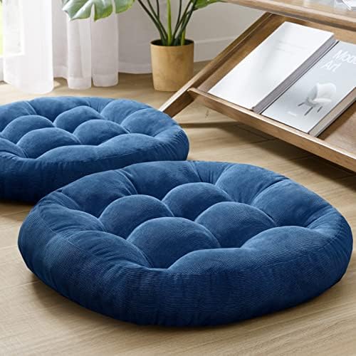 Meditation Cushions Set of 2, Large Floor Pillow by DegreesofComfort