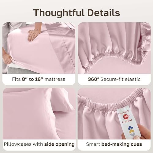 California Design Den 600 Thread Count Cotton Sheets California King - Image 4
