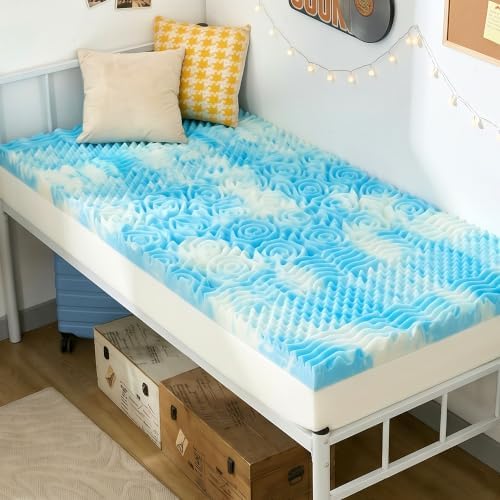 BDEUS 1.5 Inch Memory Foam Mattress Topper Twin XL, Twin Extra Long Mattress by BDEUS