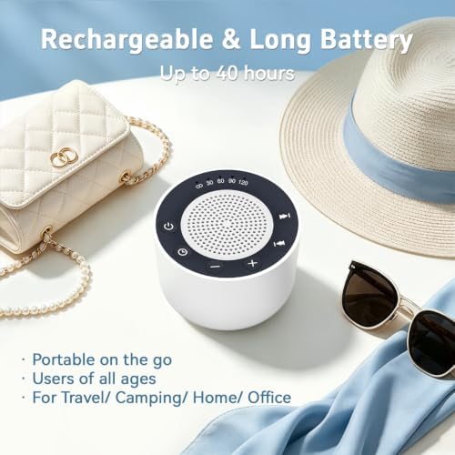Small Sound Machine Portable White Noise Machine Baby Shushing Brown Noise - Image 3