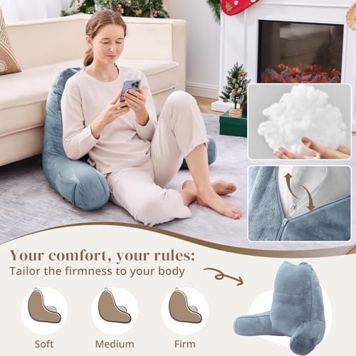 Sasttie Reading Pillow for Bed, Back Pillow for Sitting Up - Image 3