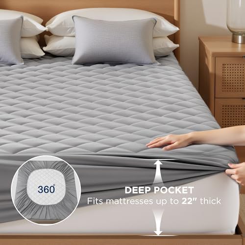 Bedsure Twin XL Mattress Protector, Quilted Waterproof Mattress Protector - Image 5