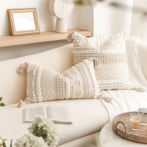 BlissBlush Boho Throw Pillow Cover 22X22, Large Decorative Accent Pillow - Image 6
