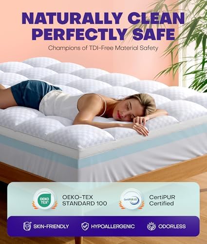 Dual Layer 4 Inch Memory Foam Mattress Topper - Image 5