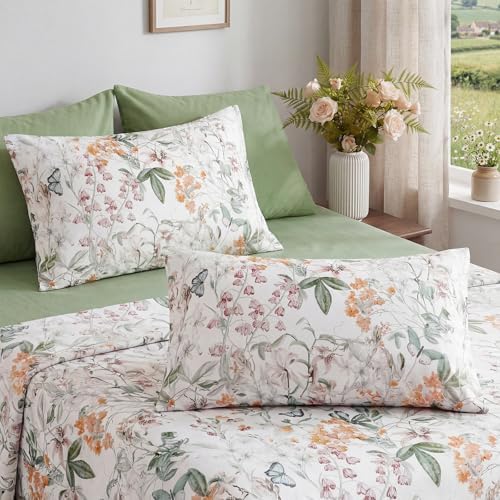 Bedorm Standard Size Pillow Cases Set 100% Cotton Pillow Covers 2 Pieces Yellow - Image 3