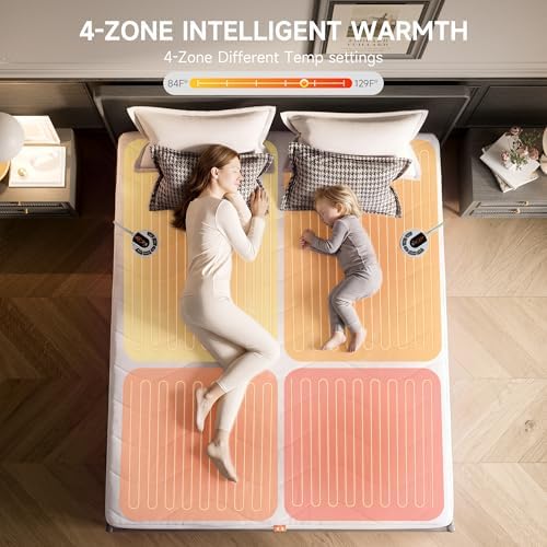 Texciting Heated Mattress Pad King Size-Bed Warmer - Image 3