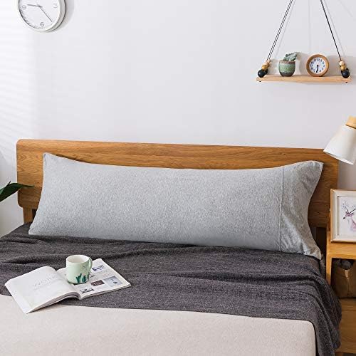 H HOUSEHOLD 100% Jersey Knit Cotton Body Size Pillowcases Set of 1, Super Soft - Image 3
